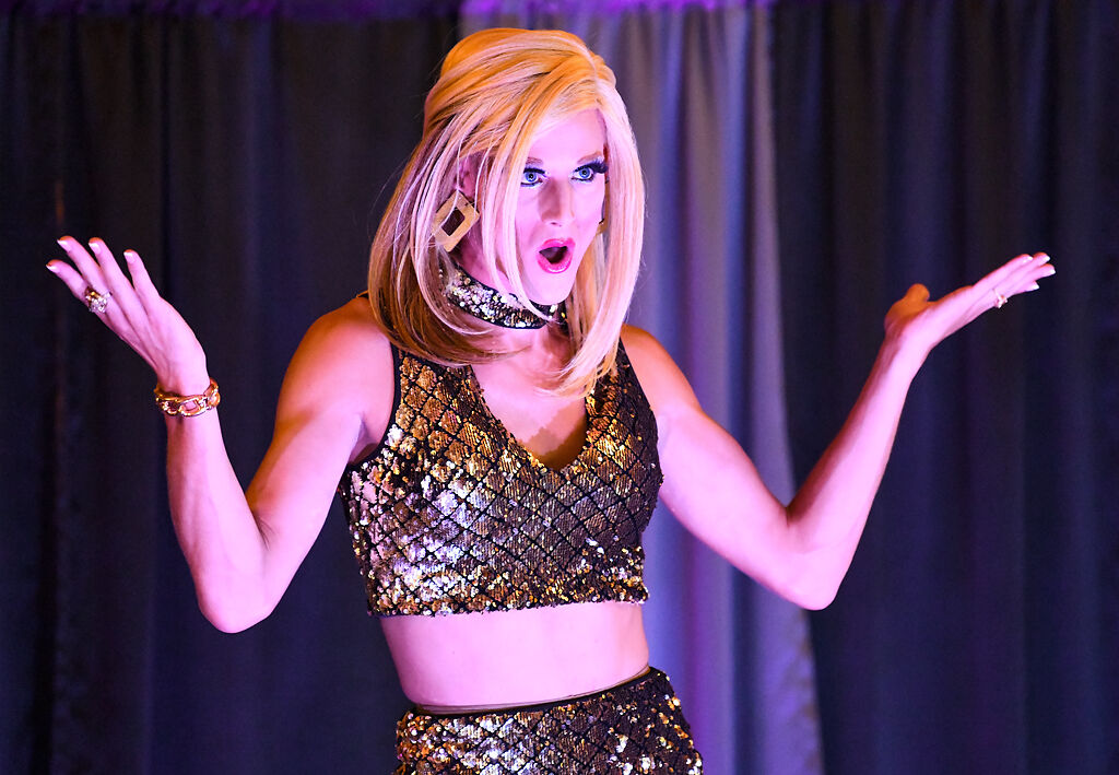 Venus O’Hara performs at the 4 p.m. drag show